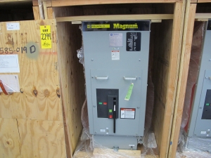 BREAKER, CIRCUIT TYPE, POWER KIND, 1200 AMP RATING, 4160 VOLT RATING, 3 POLE. ROLL-IN REPLACEMENTS FOR ABB 5HK350-1200. PART # 5ISB2-350-1200SR (W-44) LOADING & HANDLING FEE $15-